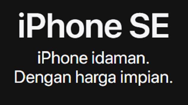 iPhone SE 2020 sudah Tampil di Situs Apple Indonesia