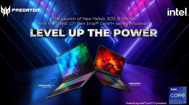 Hadirnya Laptop Gaming Acer Nitro 5 & Predator Helios 300 dengan Prosesor Intel Core Seri H Generasi ke-11