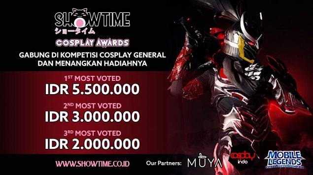 SHOWTIME Cosplay Awards Segera Hadir, Kategori Umum Masih Dibuka!
