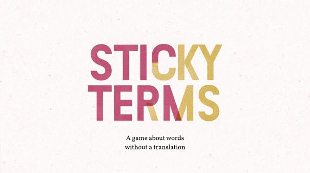 Sticky Terms: Sebuah Game tentang Kata-kata, Tanpa Terjemahan
