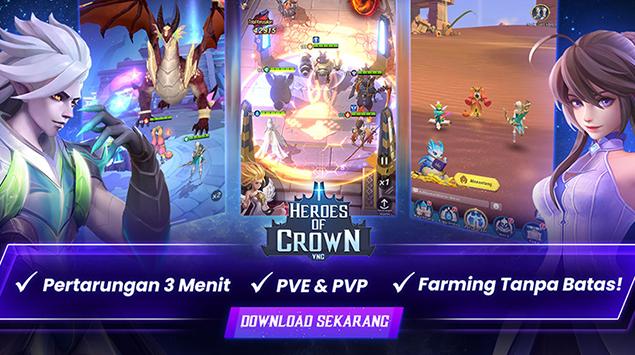 Akhirnya, Heroes of Crown Mobile Resmi Diluncurkan di Indonesia oleh VNG