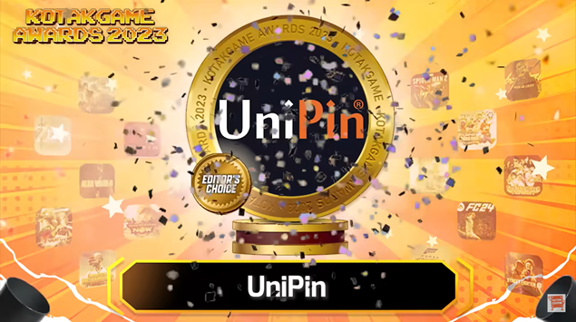 KotakGame Awards 2023: UniPin Tempat Top-up Game Terbaik di 2023