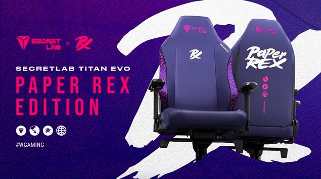 Secretlab TITAN Evo Paper Rex Edition Rayakan Tim yang Berikan #WGAMING