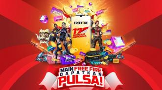 Main Free Fire, Dapat Pulsa 3 Milyar & 17 Handphone di Event Booyah Merdeka