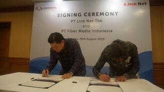 Peningkatan Layanan di Jabodetabek, PT Link Net Tbk Jalin Kerjasama dengan PT Fiber Media Indonesia