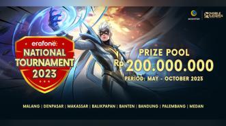 Erafone Gelar Mobile Legends National Tournament 2023 dengan Total Hadiah Rp200 Juta