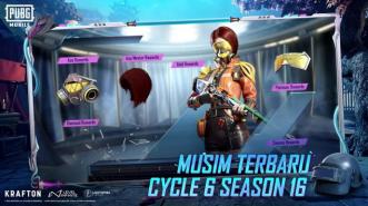 Cycle 6 Season 16 untuk PUBG Mobile Hadirkan 9 Skin Permanen Gratis