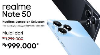 Realme Note 50 Rilis di Indonesia dengan Harga Spesial & Jaminan Performa Lancar