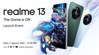 Smartphone "Gaming Bintang Lima," realme 13 Segera Rilis di Indonesia per 7 Agustus