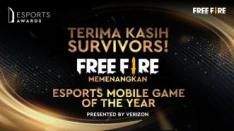 Free Fire Borong Penghargaan Esports Mobile Game of the Year & Game Esports Terbaik