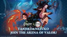 Kolaborasi Dimulai! Dapatkan Skin Tanjiro & Nezuko di Arena of Valor