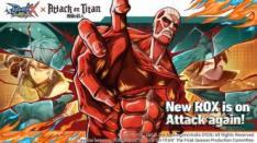 Ragnarok X: Next Generation Rayakan HUT Pertama dengan Kolaborasi Attack on Titan