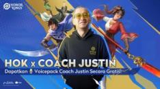 HoK Kolaborasi Voiceover bareng Coach Justin, Seluruh Pemain Bisa Dapatkan Gratis!