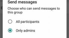 Aktifkan Pembatasan Send Messages di WhatsApp